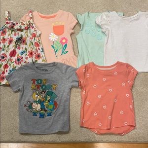 Toddler girl 18-24 mo short sleeve t shirt bundle